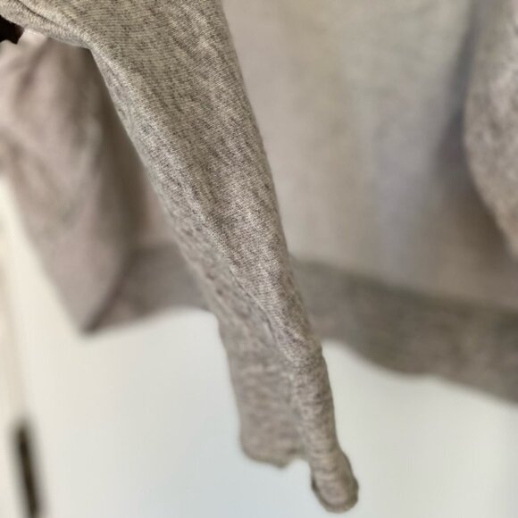 DIESEL Open Front Grey Cardigan 100% Cotton Womens Size Medium Raw Hem Details - Picture 8 of 8